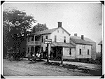 The Eagle House was built by Oziah Smith in 1832. Before it opened, it burned to the ground and had to be rebuilt. Originally a stagecoach stop and inn, it has remained a thriving business location through the years, and rumors still persist of its use during the Civil War as part of the Underground Railroad.